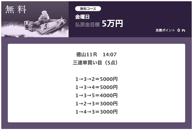 必勝モーターボート徳山無料2020年03月13日